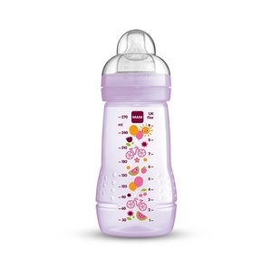 Butelka na mleko 270 ml od 2 m-cy fioletowa Mam Baby