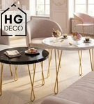 Metalowa noga twist hairpin do stolika kawowego dwa pręty noga złota DX50 cm