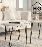 Metalowa noga twist hairpin do stolika kawowego dwa pręty noga loftowa DX40 cm