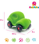 Samochód sensoryczny zielony z kauczuku Rubbabu