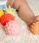 Zestaw piłeczek sensorycznych 8szt pasteloweTullo