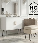 Metalowa noga do szafki / komody / pufy / czarna DP25 cm