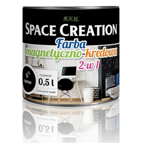 Farba magnetyczno-kredowa czarna 0,5 L Space Creation