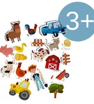 Naklejki wodne do wanny farma Barney & Buddy