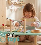 Stolik muzyczny cymbałki i bębenek drewniana zabawka muzyczna ADAM TOYS