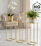 Kwietnik stojący metalowy stojak na kwiaty na jedną doniczkę PREMIUM 60 cm