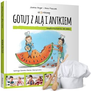 Książka z przepisami Gotuj z Alą i Antkiem dla dzieci Alaantkowe