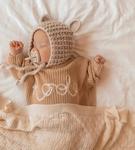Smoczek anatomiczny dla niemowląt Milky White 0-3m  Hevea
