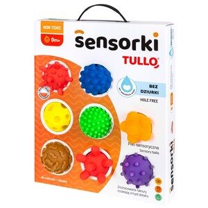 Zestaw piłeczek sensorycznych 8szt kolor M Tullo