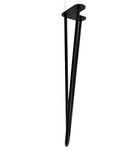 Hairpin nogi metalowe zestaw 4 sztuk 45 cm czarne
