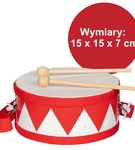 GOKI  Bębenek biało-czerwony  