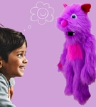 Pacynka na rękę Potworek duży fioletowy kukiełka Puppet Company