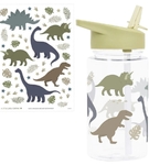 Bidon z ustnikiem dinozaury 450 ml A Little Lovely Company