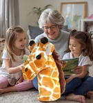 Pacynka na rękę Żyrafa kukiełka do teatrzyku