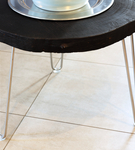 Metalowa noga meblowa do stolika loft srebrna Hairpin legs